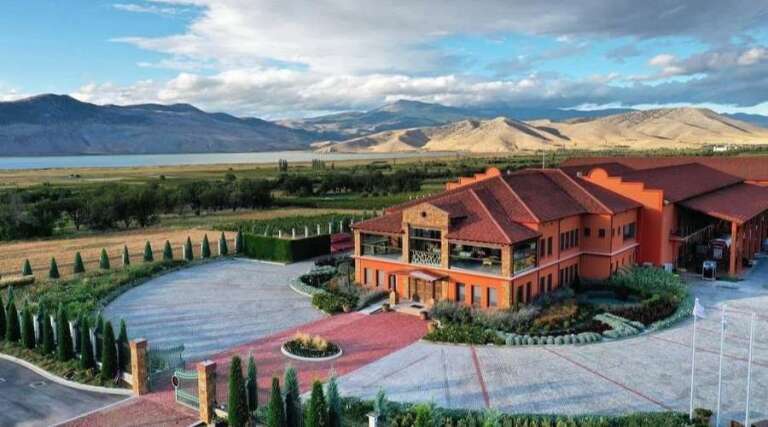 Alpha Estate Aerial - vineyard tour - Florina Greece - The Good Gourmet